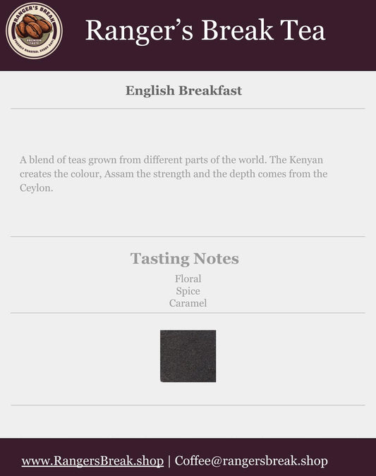 Ranger's Break Tea (pyramid bags) - English Breakfast